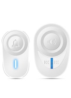 KASTWAVE Wireless Doorbell, Waterproof Doorbell Kits - Door Chime at 1000 Ft of Open Range, 48 Melodies, 85dB Alarm Tone, 5 Level Volume and Led Flash for Home, Office, Shop (White)  - Image 1