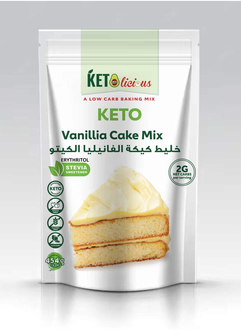 Ketolicious Vanilla Cake Mix 454g 