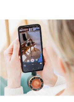 XiuWoo Portable Phone Mini Fan Small Cooling Compatible with iPhone/Android Models and Other Devices, Powerful Cell Summer Accessories  - Image 3