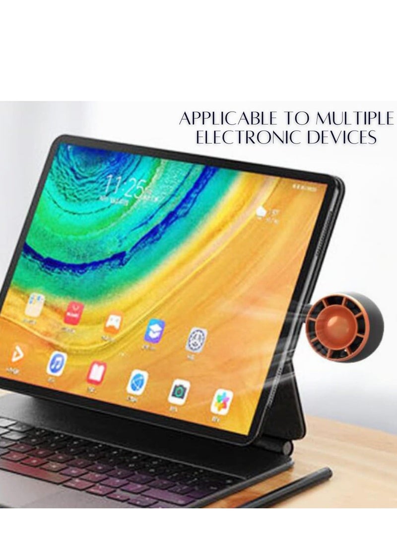 XiuWoo Portable Phone Mini Fan Small Cooling Compatible with iPhone/Android Models and Other Devices, Powerful Cell Summer Accessories - Image 2