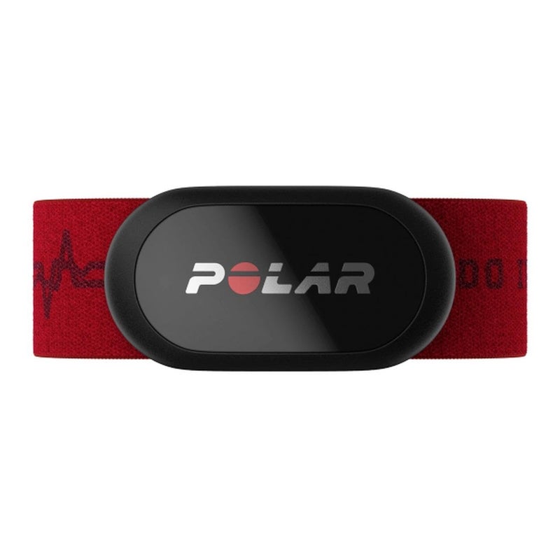 Polar H10 Heart Rate Monitor – ANT +, Bluetooth - Waterproof HR Sensor with Chest Strap - Built-in Memory, Software Updates, Beat Red, M-XXL - Image 1