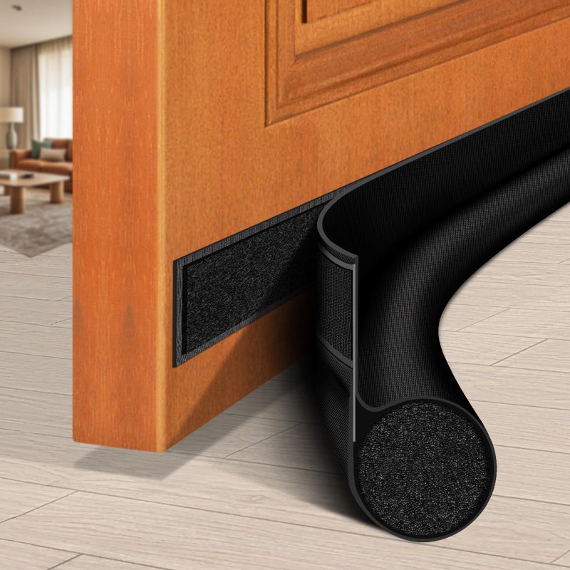 HomeProtect Door Draft Stopper 36 Inch Under Door Draft Blocker Door Sweep for Bottom of Door Reduce Cold Air, Soundproof, Light, Odor, Weather Stripping Door Seal Strip Fit for Interior/Exterior - Image 1