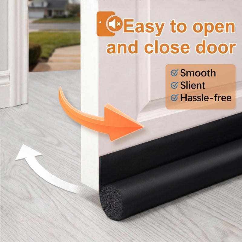 HomeProtect Door Draft Stopper 36 Inch Under Door Draft Blocker Door Sweep for Bottom of Door Reduce Cold Air, Soundproof, Light, Odor, Weather Stripping Door Seal Strip Fit for Interior/Exterior - Image 5