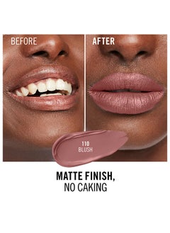 RIMMEL LONDON أحمر شفاه سائل يدوم طويلاً ميجا مات 110 أحمر الخدود  - Image 5