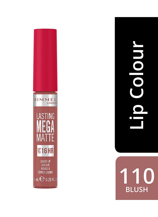 RIMMEL LONDON أحمر شفاه سائل يدوم طويلاً ميجا مات 110 أحمر الخدود  - Image 2