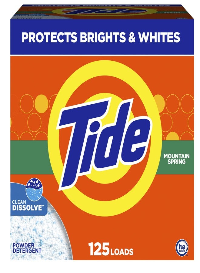 Tide Powder Laundry Detergent, Mountain Spring, 143 oz (Packaging May Vary) - Image 1