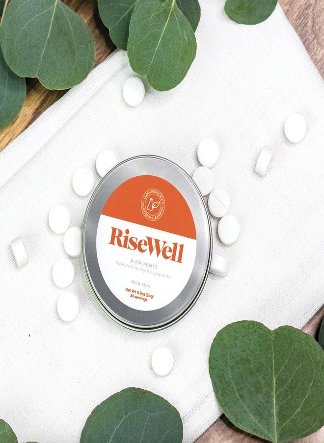 RiseWell a-HA Mints - Xylitol Mints for Dry Mouth - Hydroxyapatite Sugar Free Breath Mint - Promotes Remineralization and Freshens Breath, On-The-Go Oral Mint, 30 Count - Image 2