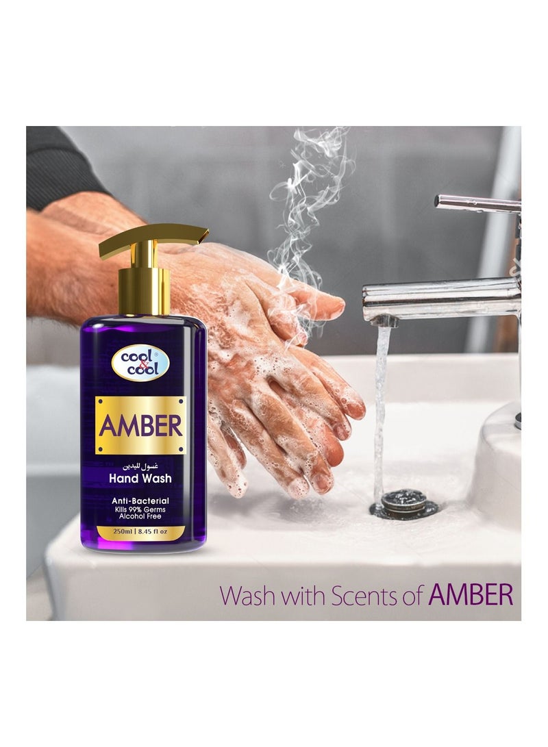 Cool & Cool Arabic Series Amber Hand Wash -250Ml - Antibacterial, Moisturizing with Vitamin E, 99% Germ-Killing Formula - Image 4
