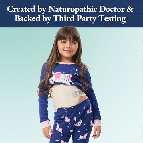 QUEEN OF THE THRONES Castor Oil Pack for Kids - Heatless, Less-Mess, Reusable - Organic Cotton Flannel, Comfort Fit, Soft Straps & Naturopathic Doctor Designed (Castor Oil Sold Separately) - Image 3