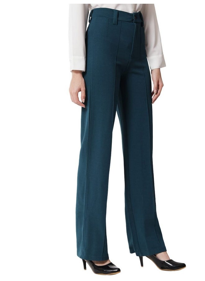 Kotty KOTTY Women's Relaxed Pants (Dark Green,XL)_KTTWOMENSPANT154XL  - Image 3