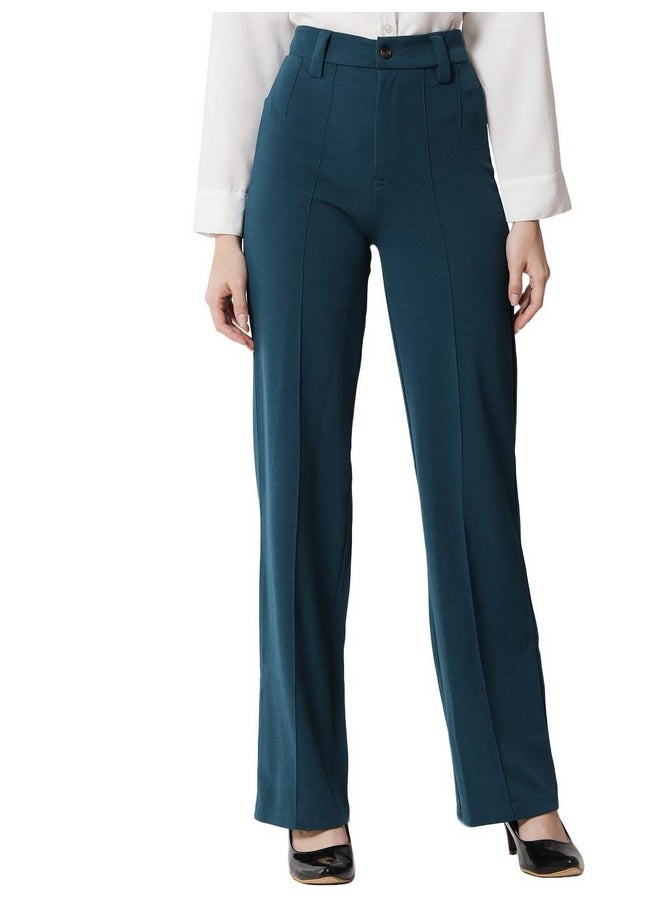 Kotty KOTTY Women's Relaxed Pants (Dark Green,XL)_KTTWOMENSPANT154XL  - Image 1