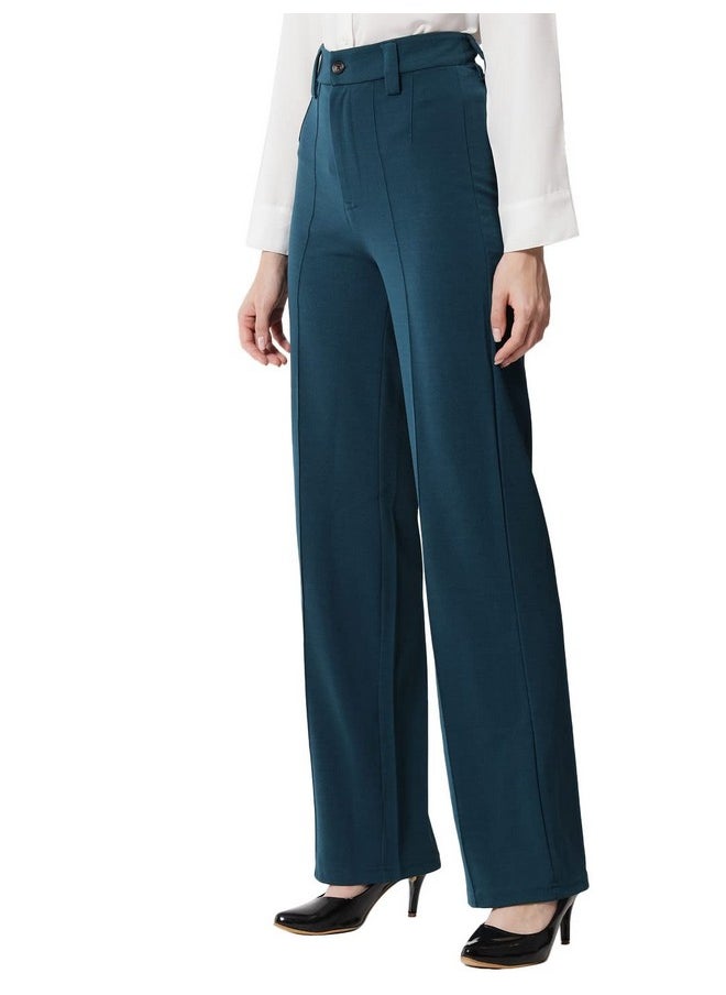 Kotty KOTTY Women's Relaxed Pants (Dark Green,XL)_KTTWOMENSPANT154XL  - Image 2