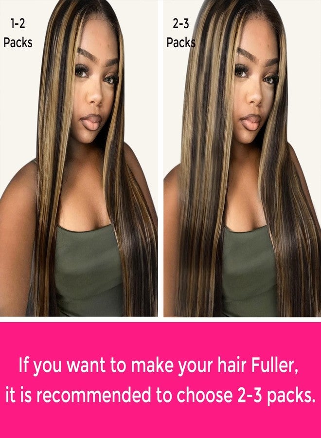 لاشي وصلات شعر لاشي بدون خياطة، مشابك مستقيمة، 110 غرام، لون أسود طبيعي ممزوج ببني كستنائي، 14 بوصة، 7 قطع، خصلات من البولي يوريثان، وصلات شعر بمشابك، شعر بشري حقيقي بحواف غير مرئية للنساء - Image 5