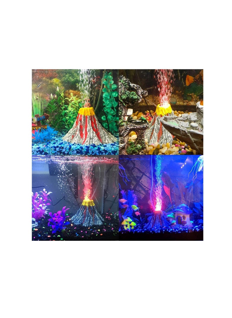 AS SEEN ON TV Aquarium Fish Tank Decoration Air Bubble Volcano Rock Oxygenates Water and Improves Circulation Multicolor Small  - Image 4