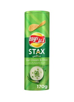 Lay's Stax Sour Cream & Onion Potato Chips, 170g 