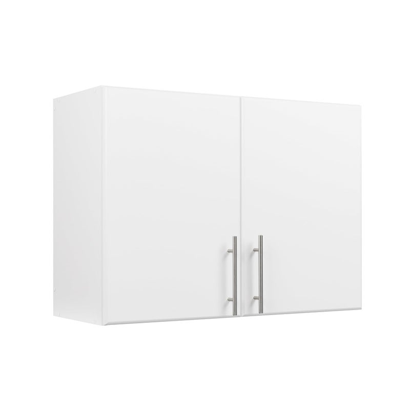 Prepac White Cabinet Elite Wall Cabinet WEW3224 Garage Cabinet with Storage Shelf Stackable 16D x 32W x 24H Perfect as a Garage Storage Cabinet with Doors and Shelves