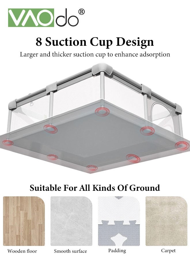 فاو دو روضة لعب أطفال قابلة للطي، سياج أمان للأطفال والرضع، استخدام داخلي وخارجي، مركز أنشطة الرضع الآمن، ساحة لعب سهلة الطي، روضة لعب آمنة للأطفال - Image 5