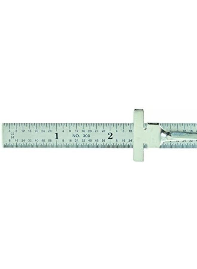 General Tools General Tools 300/1 6-Inch Flex Precision Stainless Steel Ruler, Chrome  - Image 3