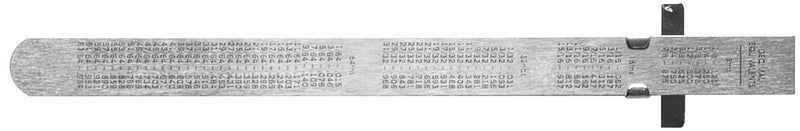 General Tools أدوات عامة 300/1 مسطرة مرنة بدقة 6 بوصة من الفولاذ المقاوم للصدأ، كروم - Image 3