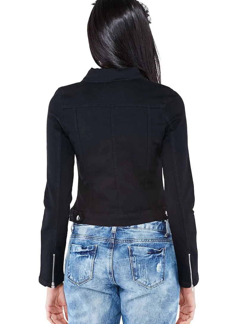 BRAVE SOUL Denim Biker Jacket