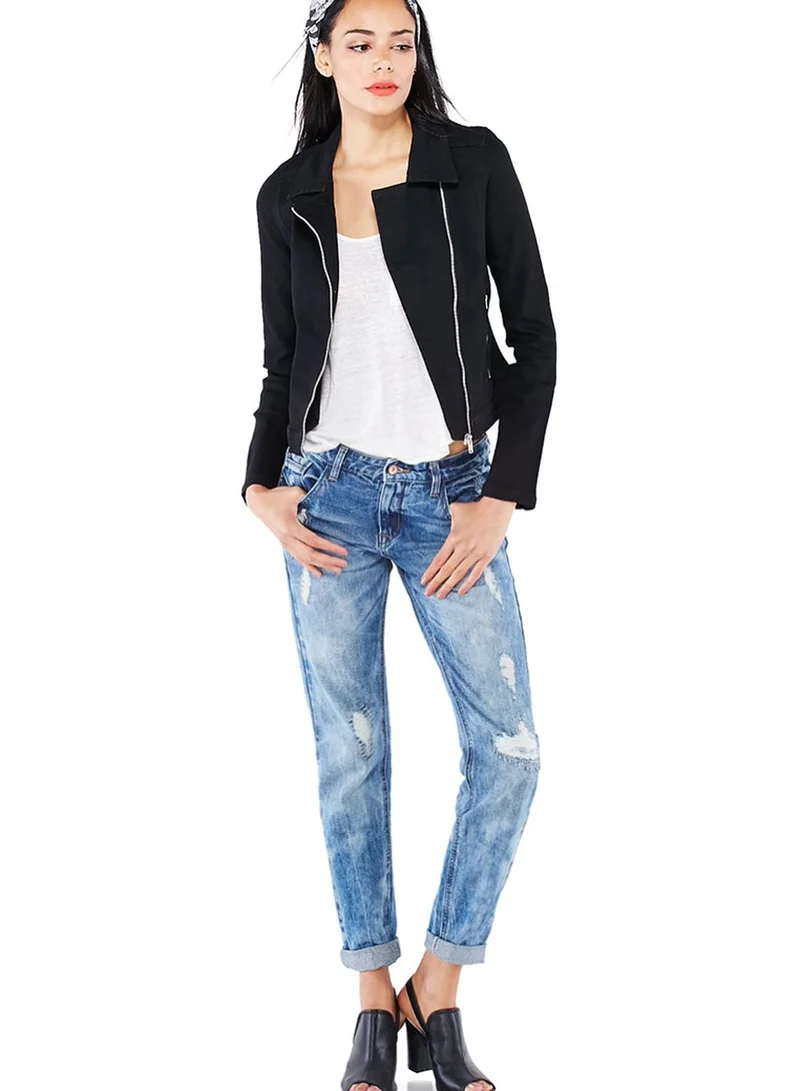 BRAVE SOUL Denim Biker Jacket