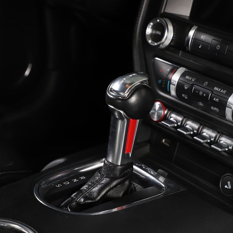 Shift Knob Trim For Mustang 2015 Plus Red - Image 5