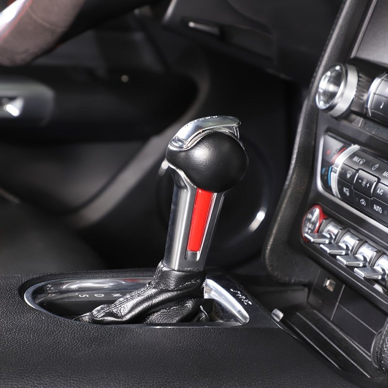 Shift Knob Trim For Mustang 2015 Plus Red - Image 4