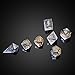 Cusdie Frosted Dice Sharp Edges DND Dice 7 PCs DD Dice Handcrafted Polyhedral Dice Set for Role Playing GameBlack - Image 2