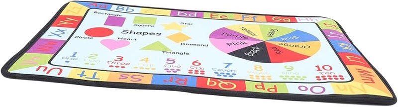 سجادة معرفية متعددة الألوان للكرتون 50x80 سم بسطح غير قابل للانزلاق، بساط لعب للتعليم المبكر لغرفة الأطفال - Image 2