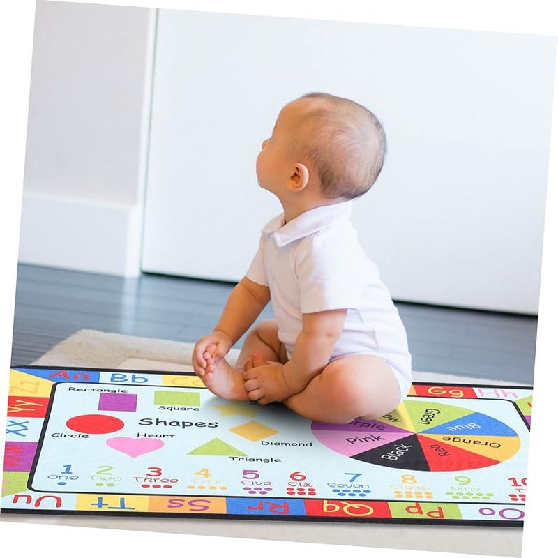 سجادة معرفية متعددة الألوان للكرتون 50x80 سم بسطح غير قابل للانزلاق، بساط لعب للتعليم المبكر لغرفة الأطفال - Image 3