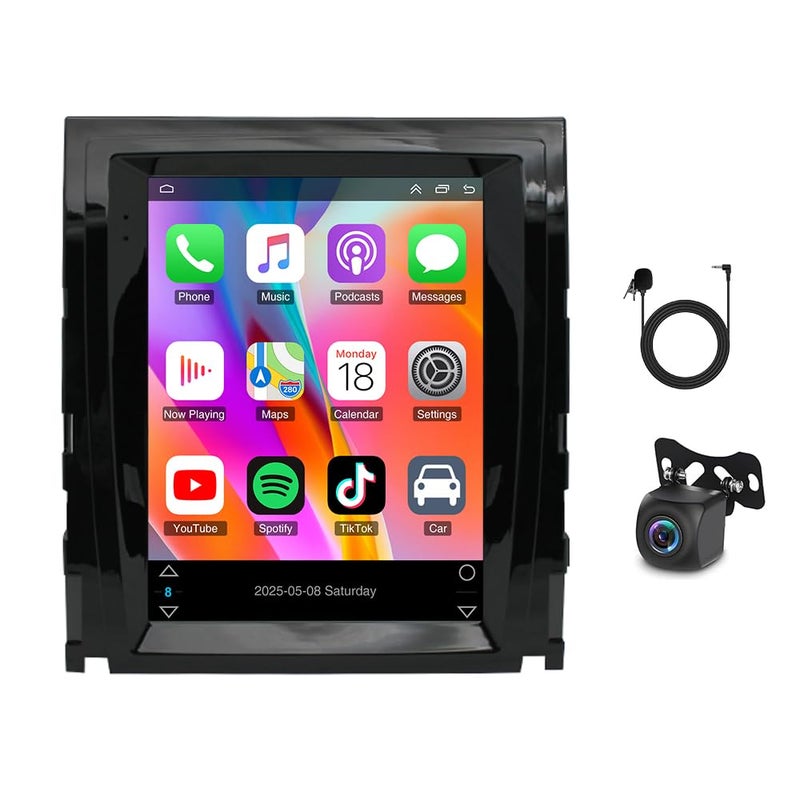 Generic 9.7 inch Vertical Car Radio for Cadillac Escalade 2007-2012 with Wireless Carplay Android Auto, 4+64G Touch Screen Stereo Head Unit Radio GPS WiFi Bluetooth Navigation FM AHD Backup Camera  - Image 2
