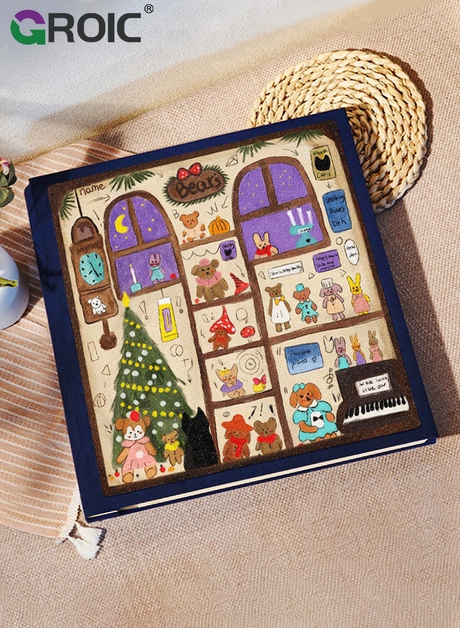 GROIC Self-Adhesive Photo Album, 30 Pages Self-Stick Page DIY Anniversary Travel Memory Book, Magnetic Scrapbook Family Albums for Birthday Gift, Large-Capacity Photo Album For Storage - Image 1