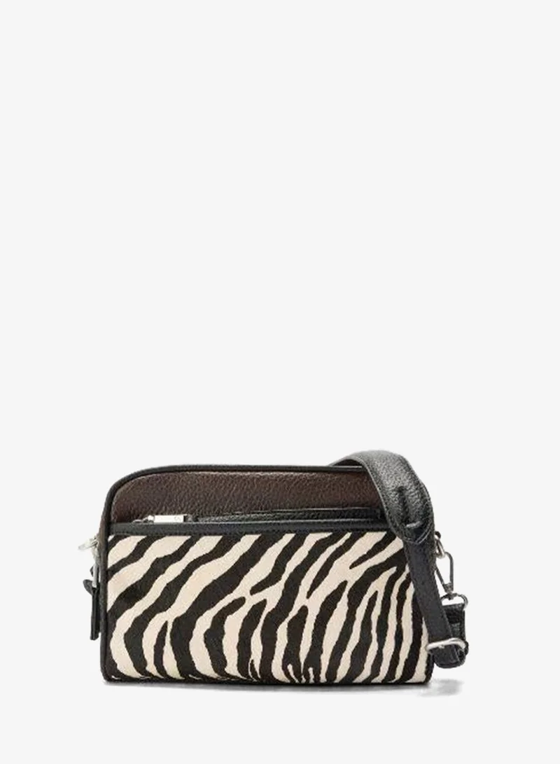 PARFOIS Crossbody bag with leather details