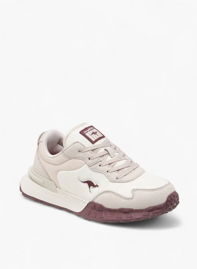 كانغاروس Women's Panelled Lace-Up Sports Shoes