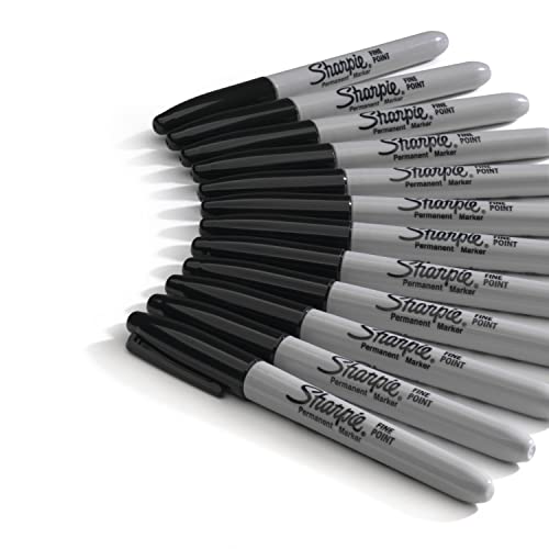 Sharpie Black Permanent Marker with Fine Tip for Precise Writing |Suitable for Multipurpose Usage| Smudge Free | Office Stationery Items | Pack of 36 - Image 4