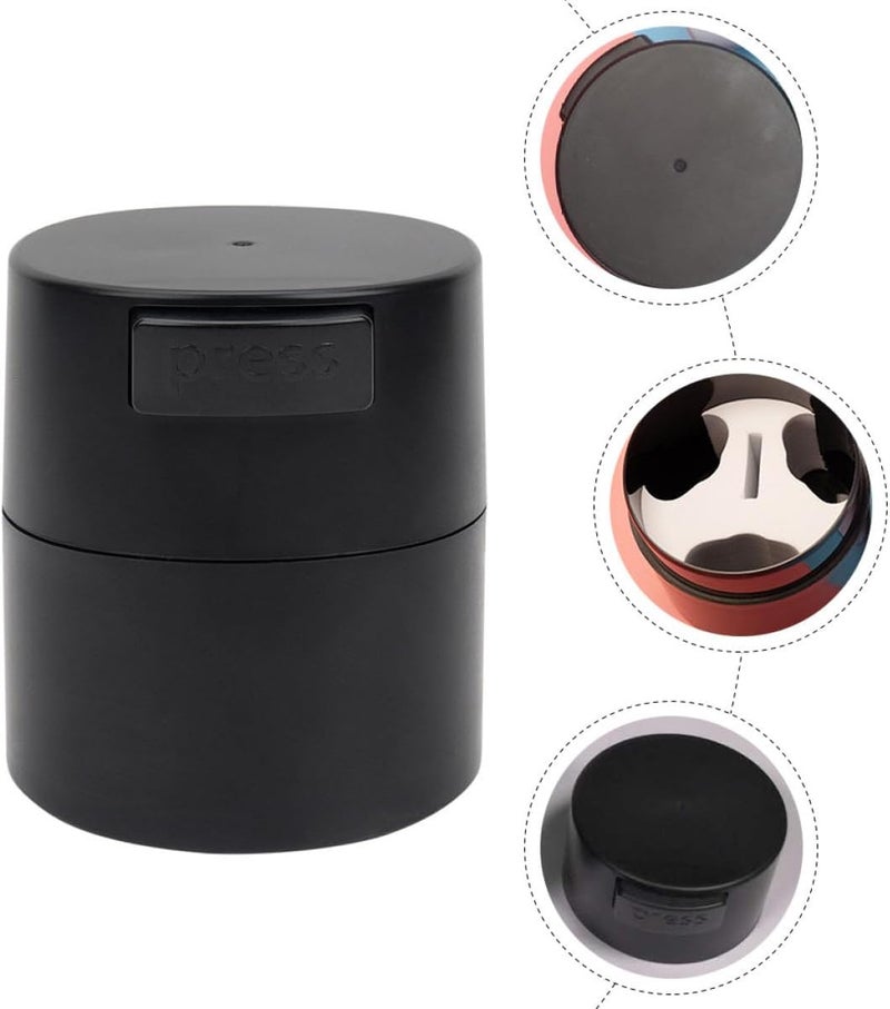 Garneck Eyelash Glue Storage Jar Black Sealed Dry Jar for Grafting and Extension Adhesive Preservation Professional Lash Glue Container for Beauty Salons and Travel Use - Image 3