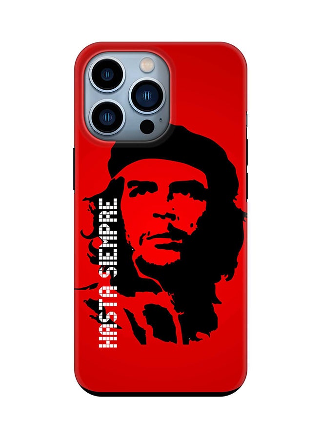 Stylizedd حافظة Tough Pro Series لهاتف Apple iPhone 14 Pro مصنوعة من طبقة مزدوجة من البولي كربونات والبولي يوريثين الحراري مع حماية داخلية من البولي يوريثين الحراري بلمسة نهائية غير لامعة - Hasta Sempre