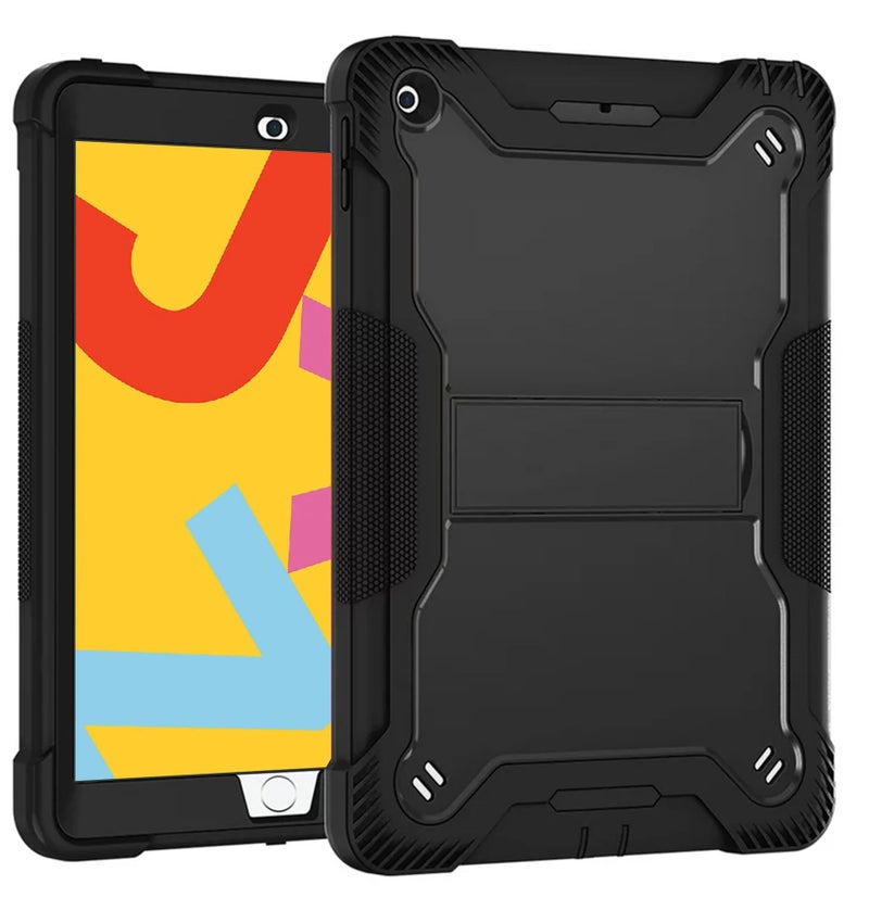 TGK Heavy Duty Hybrid Case Cover for iPad 7th Gen 10.2 inch Black - Image 1