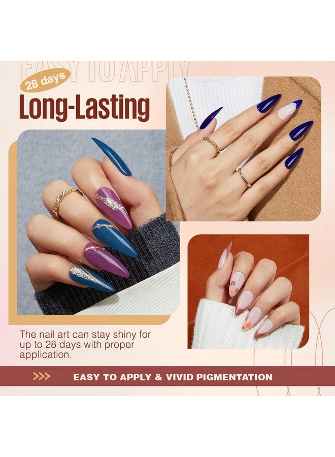 MEFA Dip Powder Nail Kit Pink Glitter Clear Nude White 32 Colors Dipping Powder with Base Top Coat Activator Brush Saver Liquid Set Nail Powder Tray, All Seasons Tones French Nail Art Manicure - Image 3