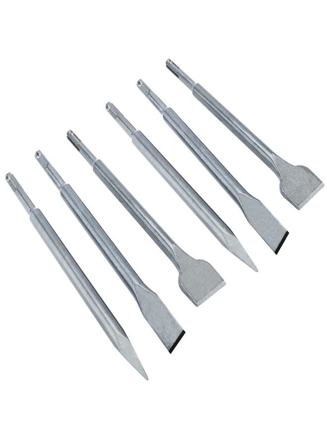 YaeTek 6pcs SDS Plus Hammer Drill Chisel Set: Point, Flat (20mm, 40mm) & Wide Chisels - SDS Plus Masonry Chisels by YaeTek - Image 5