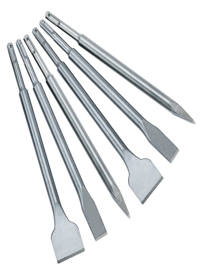 YaeTek 6pcs SDS Plus Hammer Drill Chisel Set: Point, Flat (20mm, 40mm) & Wide Chisels - SDS Plus Masonry Chisels by YaeTek - Image 3