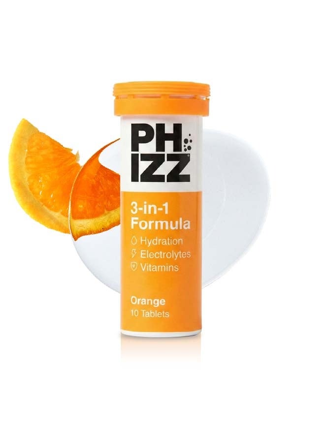 Phizz Daily 3 in 1 Orange Flavoured Effervescent Tablets 10s - Image 1
