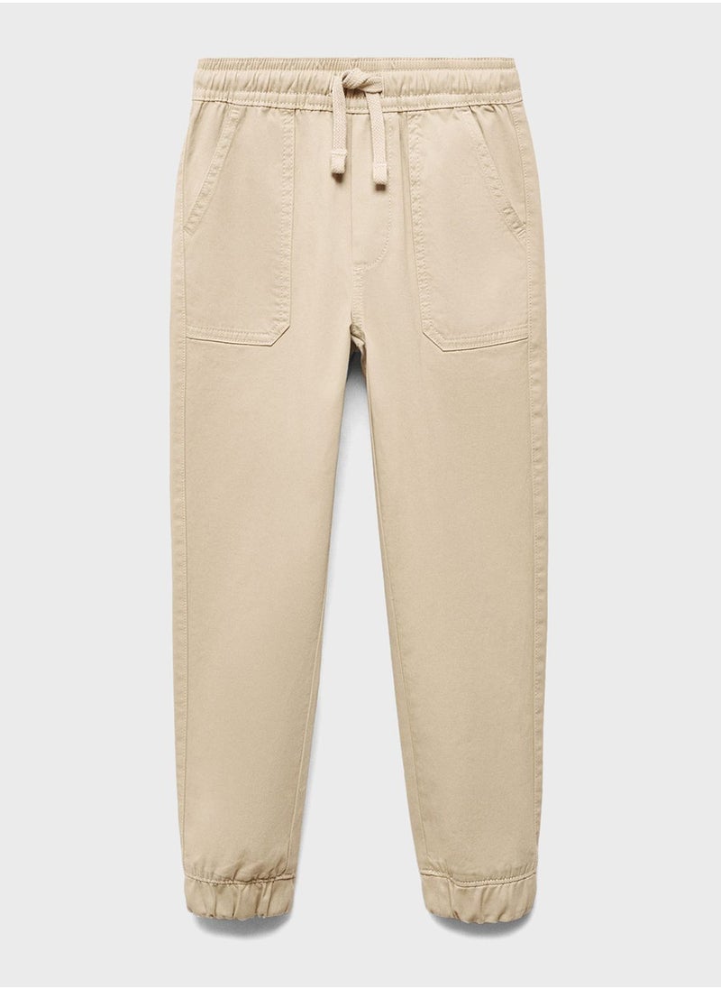 MANGO - Kids Light Wash Trousers - Image 1