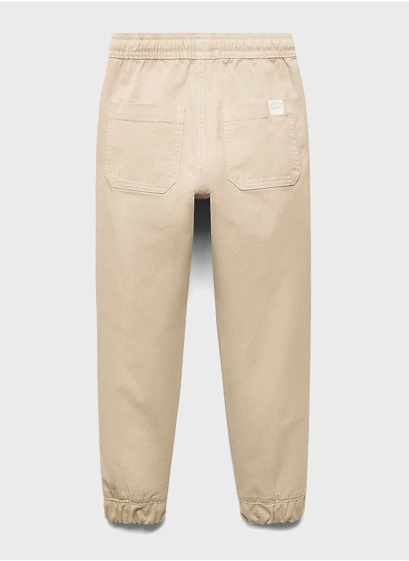 MANGO - Kids Light Wash Trousers - Image 1