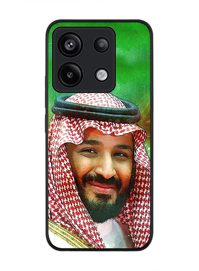 Rugged Black Edge Case for Xiaomi Redmi Note 13 Pro 5G, Slim fit Case Flexible Anti Drop TPU Gel Thin Cover -   HH Mohammed Bin Salman