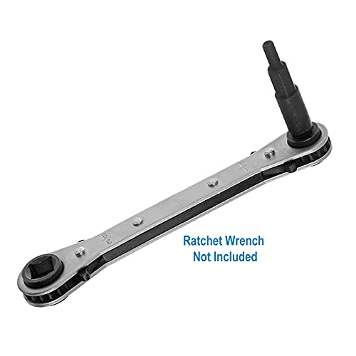 A.I.FORCE 2-Piece Hexagon Key Adapters for HVAC, 1/4-Inch Square Wrench Opening, Carbon Steel, Alloy Steel - Image 3