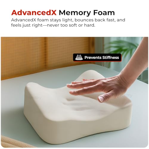 Trajectory Knee Pain Relief Knee Pillow-Knock Knee Corrector Leg Pillow for Sleeping-Side Sleeper Cushion-Sciatica Pain Relief-Hip Pain Support Pillow-Memory Foam Orthopedic Knee Pillow Black - Image 4