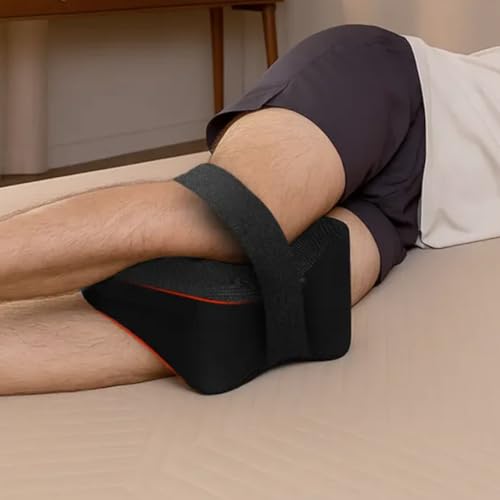 Trajectory Knee Pain Relief Knee Pillow-Knock Knee Corrector Leg Pillow for Sleeping-Side Sleeper Cushion-Sciatica Pain Relief-Hip Pain Support Pillow-Memory Foam Orthopedic Knee Pillow Black - Image 1