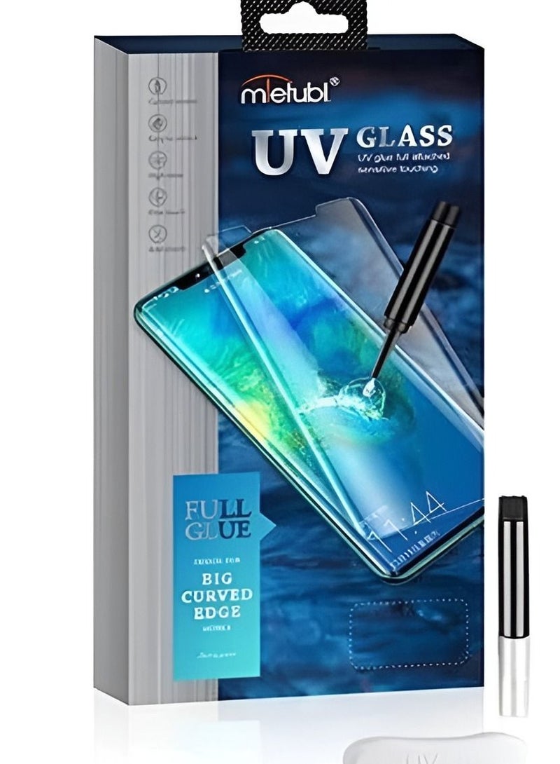 اسكرينة زجاج حراري UV لهاتف Samsung Galaxy S21 Ultra حماية كاملة للشاشة - Image 3