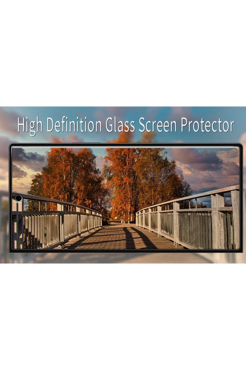 Muzz حماية شاشة لجهاز سامسونج جالكسي زد فولد 7 زجاج مقسى 9H صلابة 2.5D منحني مضاد للخدش خالي من الفقاعات لجهاز زد فولد 7 5G زجاج خصوصية عبوة واحدة - Image 3